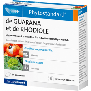 PILEJE PHYTOSTANDARD OF GUARANA AND RHODIOLA 30 TABLETS